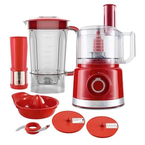 Multiprocessador De Alimentos Philco Pmp1500V 5 Em 1 Turbo Vermelho  127V