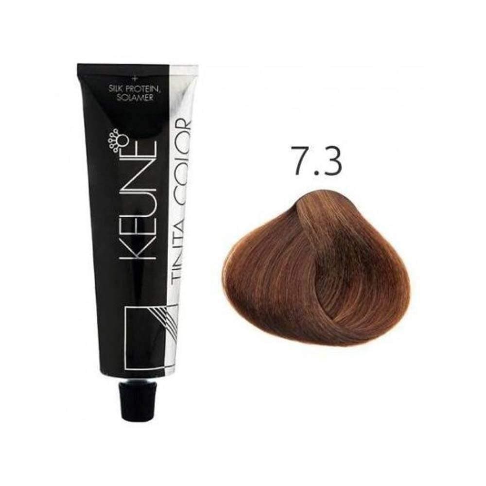 Coloração Louro Médio Violeta 7.3 60ml Keune