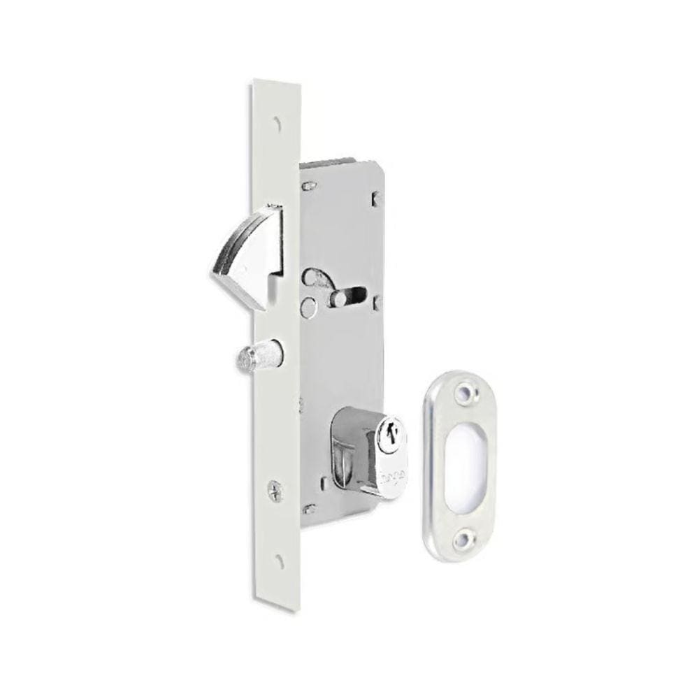 Fechadura Porta De Correr Haga Externa Nápole Cromado Bico De Papagaio ? 2605b