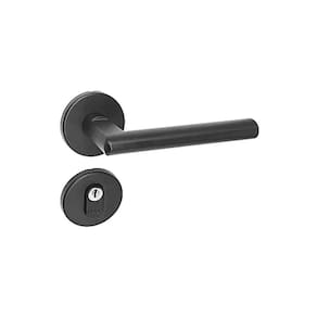 Fechadura Squadro Preta Roseta 527 Haga Externa