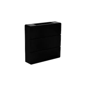 Arandela Taschibra Pilar 6W Led Bivolt Preto 3000K Luz Amarela