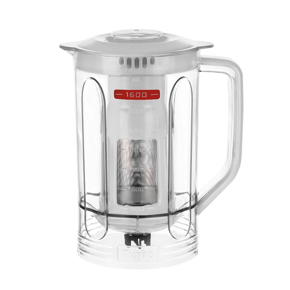 Copo Cristal com Filtro e Tampa do Liquidificador L-1200 Branco - Mondial