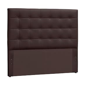 Cabeceira EBox Clean King 1,95m Em Corino Marrom