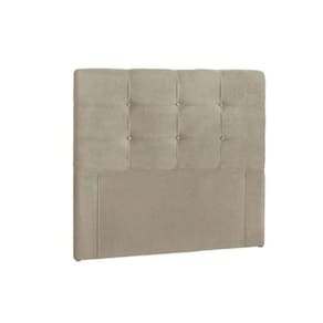 Cabeceira EBox Clean Solteiro 90cm Em Suede Bege