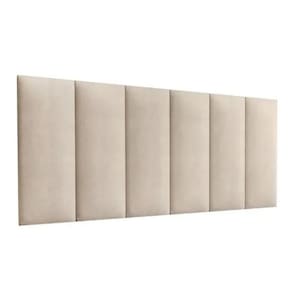 Cabeceira Modular EBox Casal 60x140 Em Corino Bege