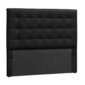 Cabeceira EBox Clean Casal 1,40m Em Material Sintético Preto
