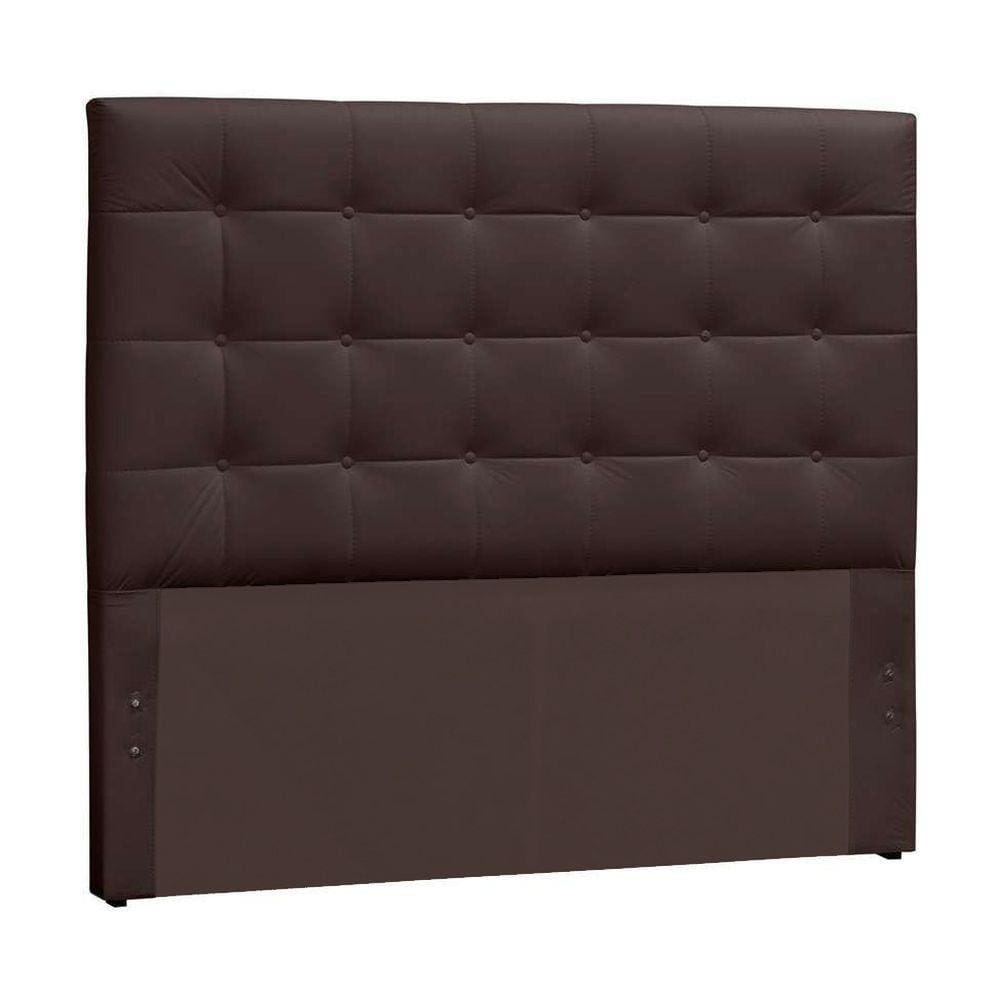 Cabeceira EBox Clean Queen 1,60m Em Material Sintético Marrom