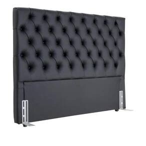 Cabeceira EBox Paris Queen 1,60m Em Material Sintético Preto