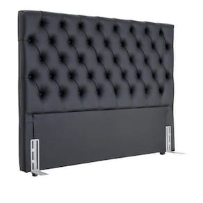 Cabeceira EBox Paris King 1,95m Em Material Sintético Preto