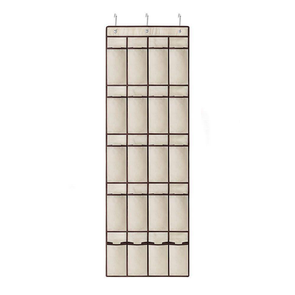 Organizador De Sapatos Para Porta Tnt Com 20 Divisórias Bege My Closet Ordene