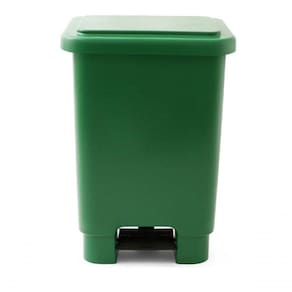 Lixeira 100L Retangular C/ Pedal Verde Lar Plasticos 253