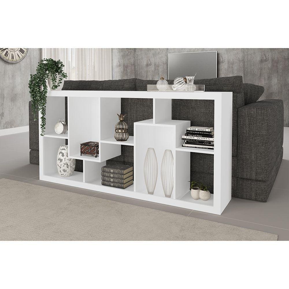 Estante Aberta com Nichos Tecnomobili Branco E1712