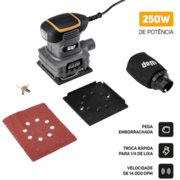 Lixadeira Orbital Elo 250 1400 Opm  Wap