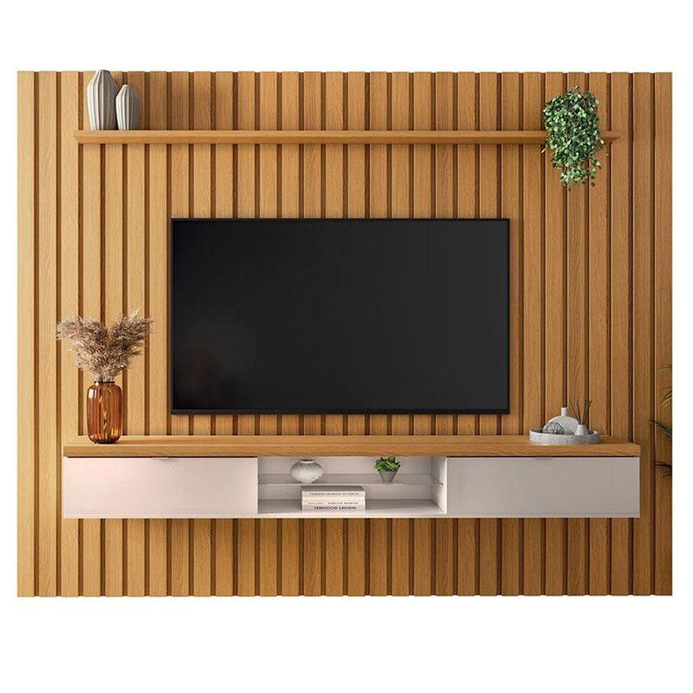 Painel Ripado You Illusion 2.7 Cinamomo Off White - HB Móveis