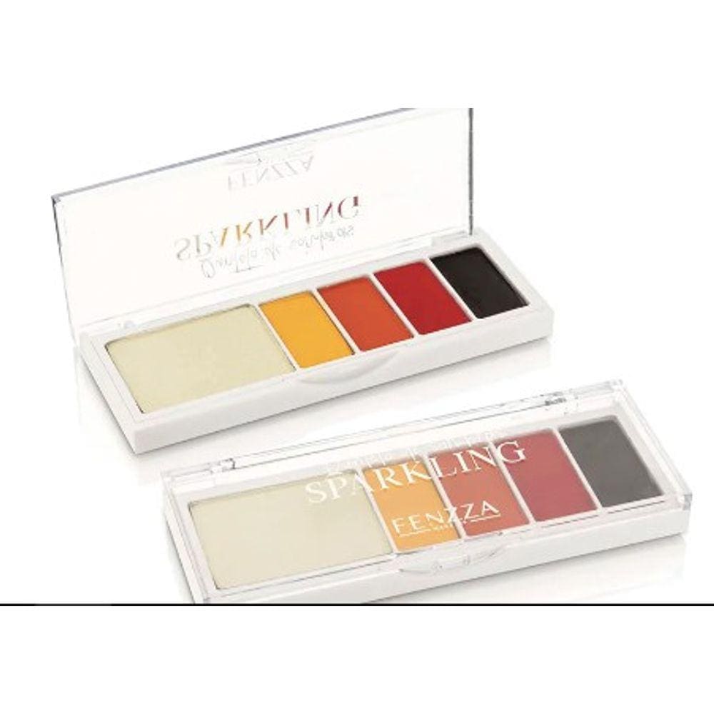 SOMBRAS QUINTETO SPARKLING MAKE UP FENZZA 9 gramas
