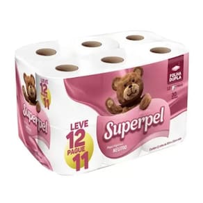 Papel Higienico Superpel Leve 12 Pague 11 Rolos 30M X10cm Cada