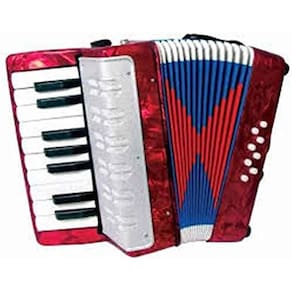 Acordeom Sanfona Infantil 17 Teclas E 8 Baixos Semi Profissional - Uc 104 - G