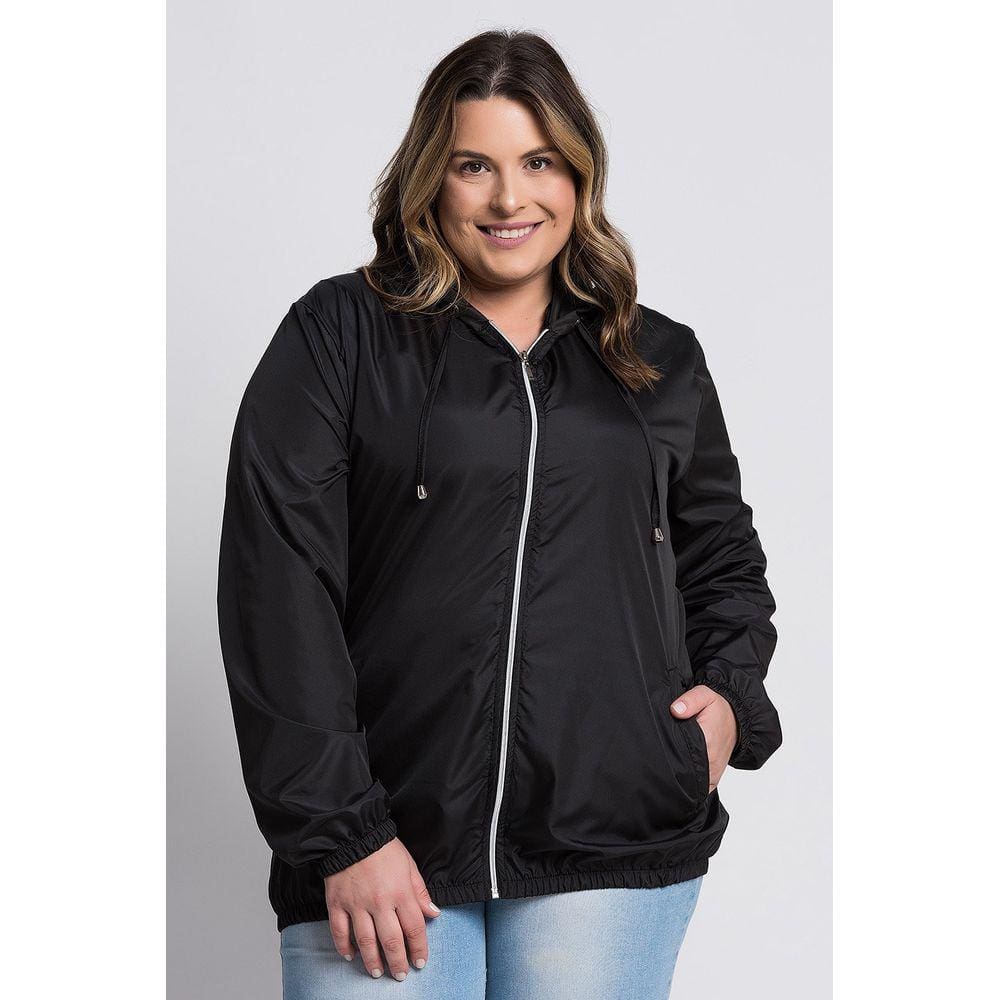 Jaqueta Feminina Plus Size Corta Vento Sem Forro - Serena
