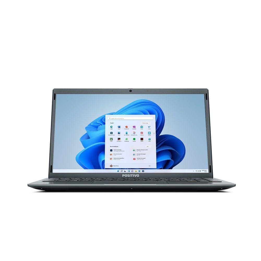 Notebook Positivo Motion Gray C4120f-s Intel® Celeron® Dual Core Windows 11 Home 14” Cinza