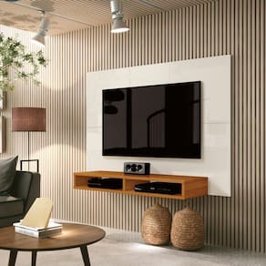 Painel Para Tv Até 43" Florença 120cm Offwhite/cedro