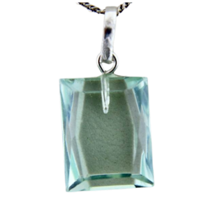 Colar Obsidiana Verde Facetado Manual Prata 950 Pino