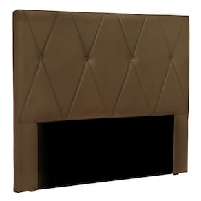 Cabeceira Casal 1,40m ávila Suede - Pallazio Cor Caramelo