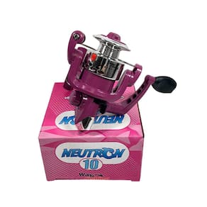 Molinete Pesca Way Fishing Neutron10 Relação Rec. 5.5:1 Drag 4kg 01 Rol Cor Rosa