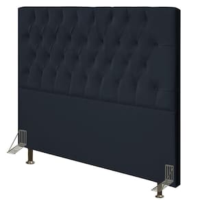 Cabeceira Cama Box Casal 160Cm Diamante Sintético J02 Preto