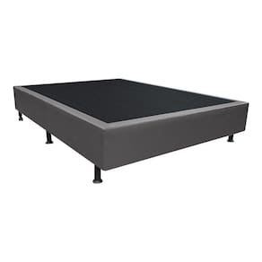 Base Box Para Cama Casal 138x188cm Liz S05 Sintético Cinza - Mpozenato