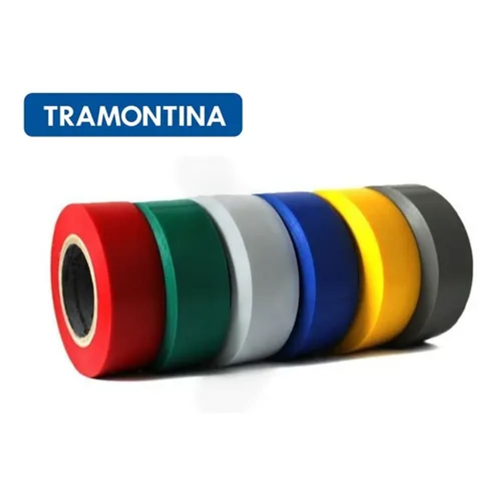Kit 12 Fita Isolante Antichama Colorida 19mmx10m Tramontina