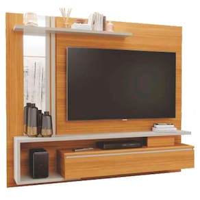Painel para TV até 60 Polegadas 1 Porta 100% MDF Treviso Permóbili Nature/Off White i