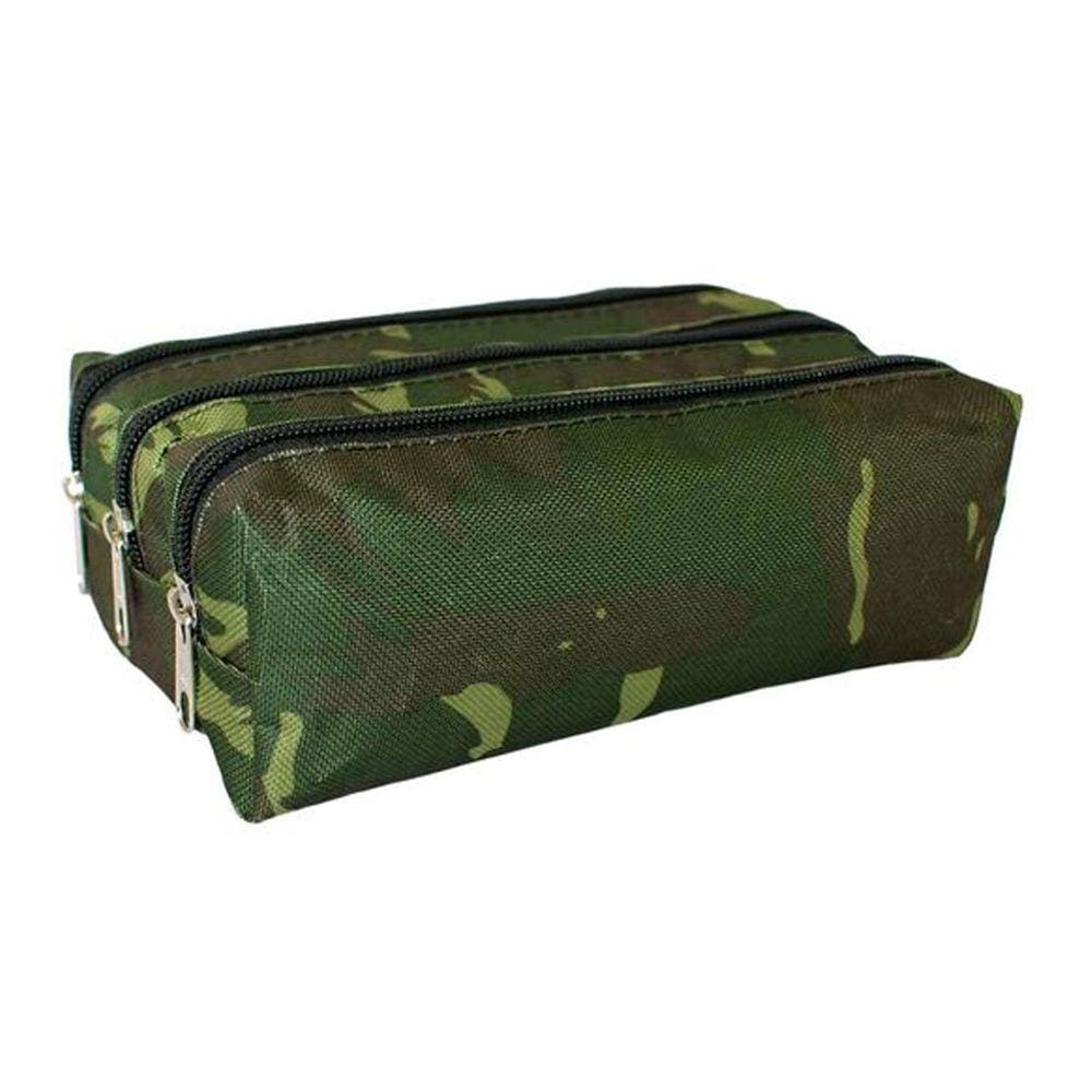 Estojo Triplo Camuflado Unissex