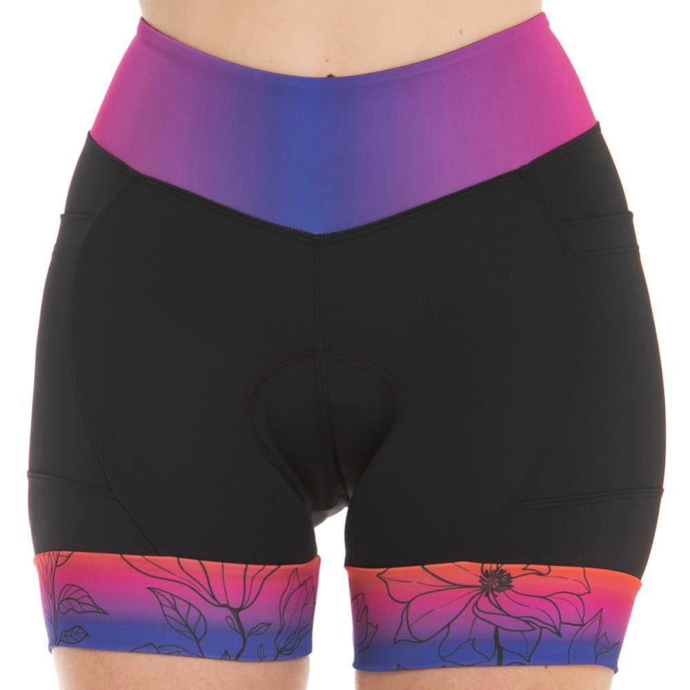Bermuda Feminina Z-Nine Ride Rosa/Roxo