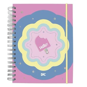 Caderno Universitario Smart Hello DAC Folhas reposicionaveis