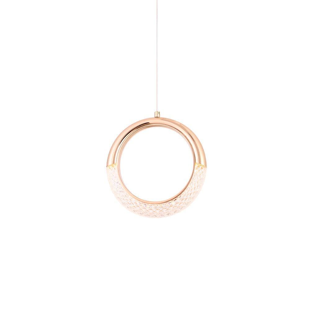 Lustre Pendente Nordecor Woni 2414 Dourado Led Bivolt
