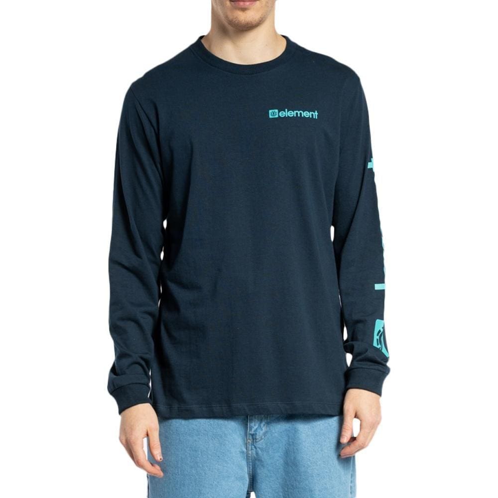 Camiseta Element Manga Longa Joint WT23 Masculina Marinho
