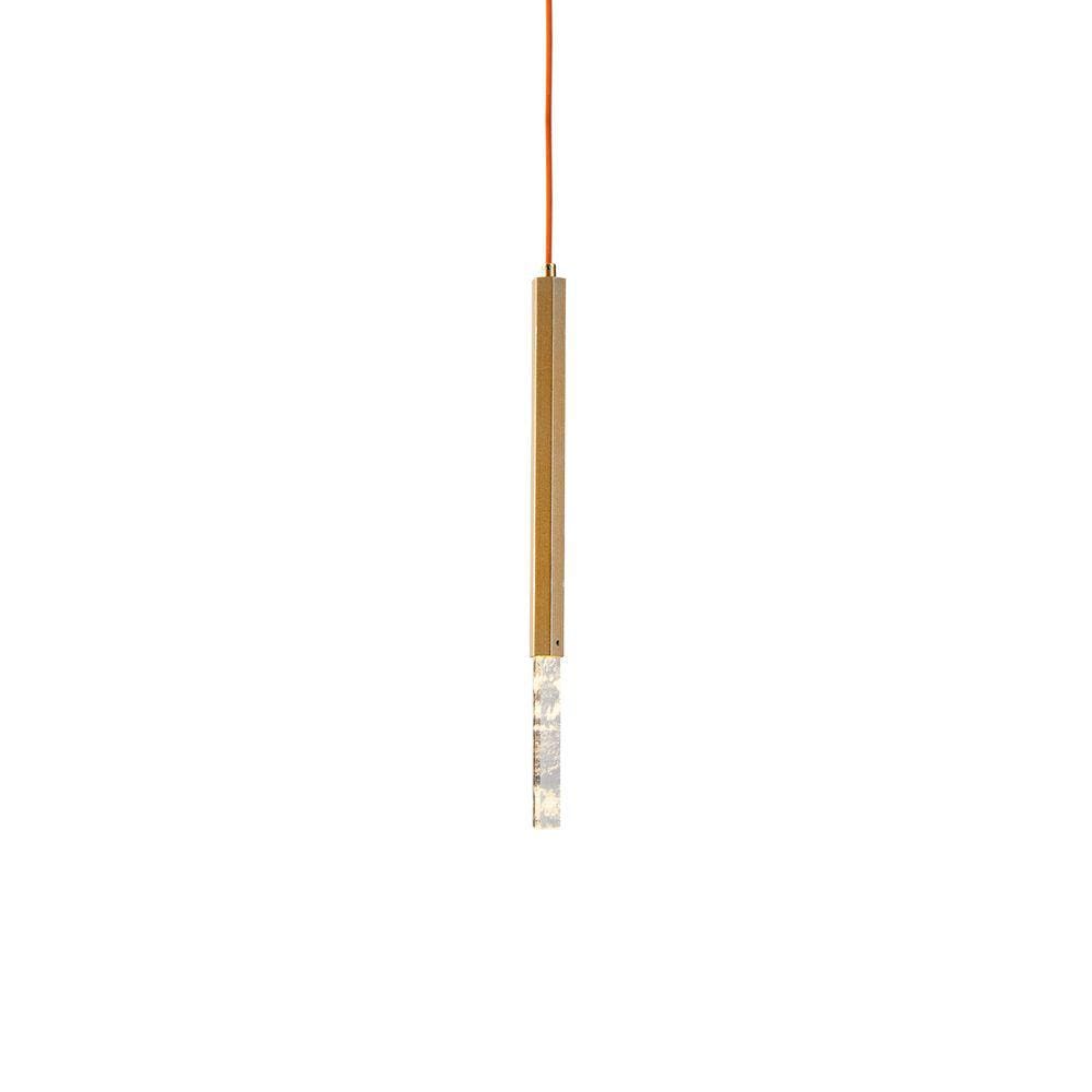 Lustre Pendente Nordecor Pean 2518 Dourado Led Bivolt