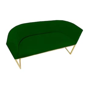 Namoradeira Luana Base Dourada Suede Cores - S.A Móveis
