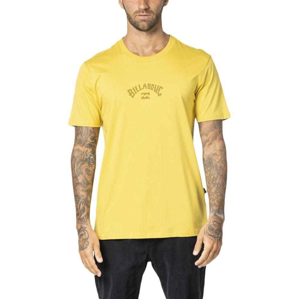Camiseta Billabong Mid Arch Color WT23 Masculina Amarelo