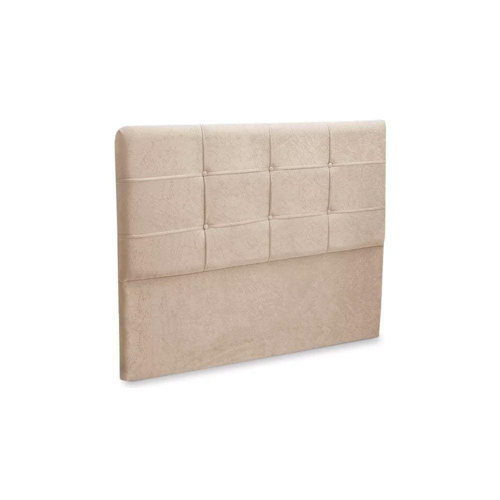 Cabeceira Casal Queen Cama Box 160 Cm London Bege - Js Móveis