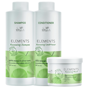 Kit Wella Professionals Elements Renewing Essencials Super Trio Salon (3 Produtos)