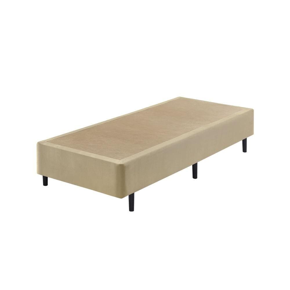 Sommier 1 Peça Veludine 96x203x40 - Bege