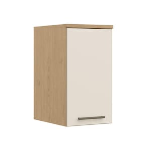 Armário Aéreo Modulado Elegance 1 Porta - Carvalho/Off White
