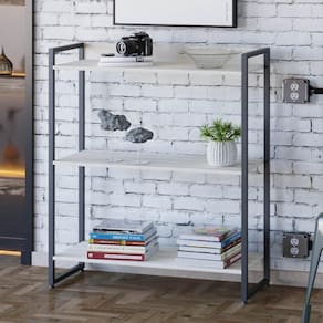 Estante Dynamica Industrial 80 cm - Preto/Snow