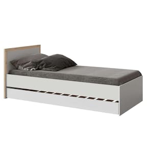 Cama Infantil com Cabeceira Wood Tivoli - Branco/Treviso