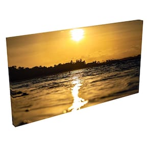 Quadro Decorativo Grande Tela Borda Infinita- Brazil Sunset