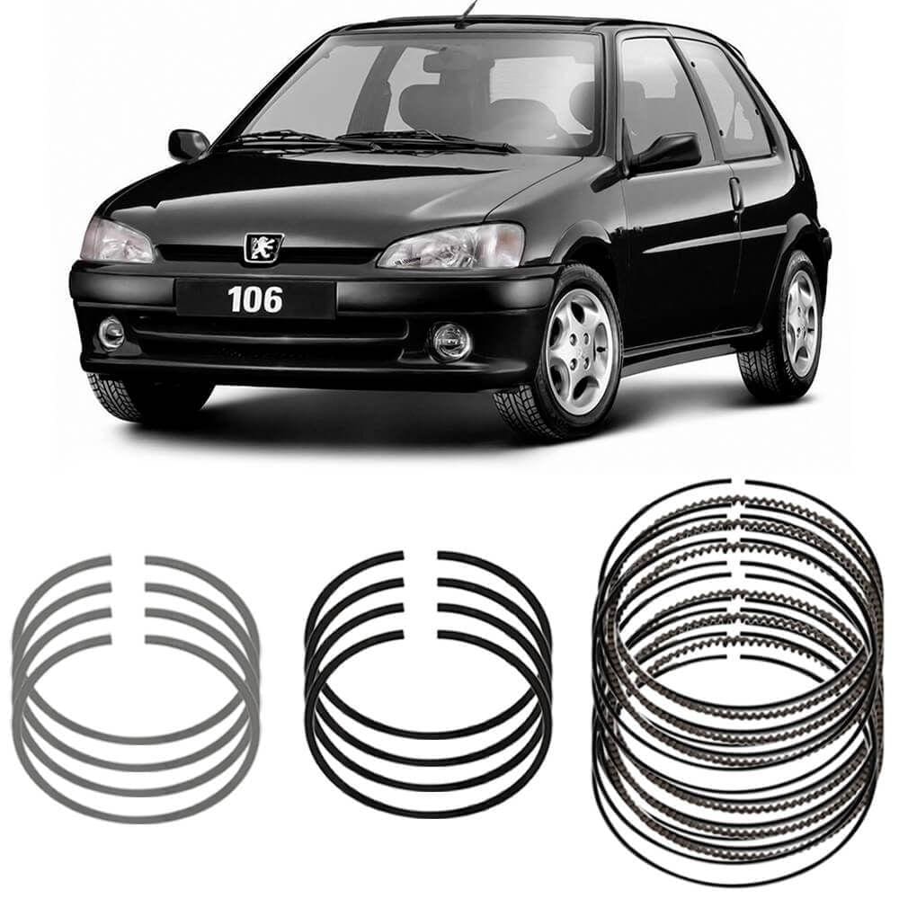 Jogo Anel Segmento Std Peugeot 106 1.0 95 A 2002 Metal Leve DA8411