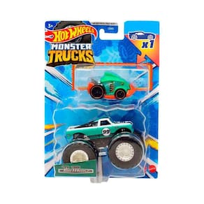 Hot Wheels Carrinho 1/64 Monster Truck Surpresa Mattel Fyj44