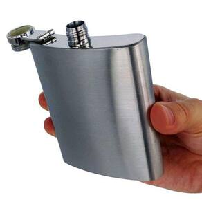Cantil de Bolso Porta Bebida Aço Inox 240 ml