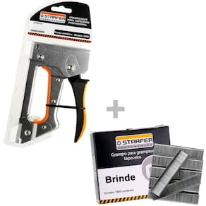 Kit Grampeador Tapeceiro Profissional 5580 + 1000 Grampos 106/6Mm
